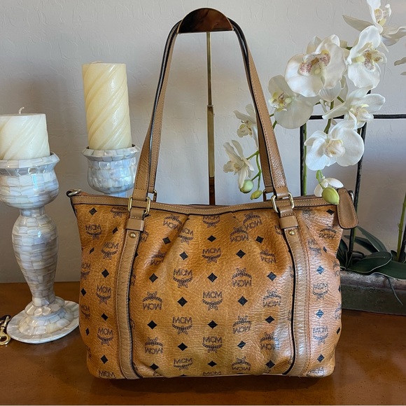 MCM Visetos Two-Way Tote Bag - Picture 11 of 11